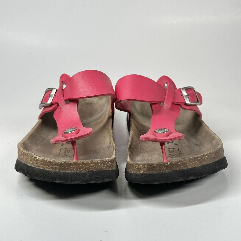 Betula By Birkenstock Gizeh T-Strap Pink Sandals Womens Size 6 (EU 37) Cork - Picture 3 of 16